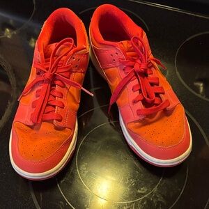 Nike Red and Orange Sneakers